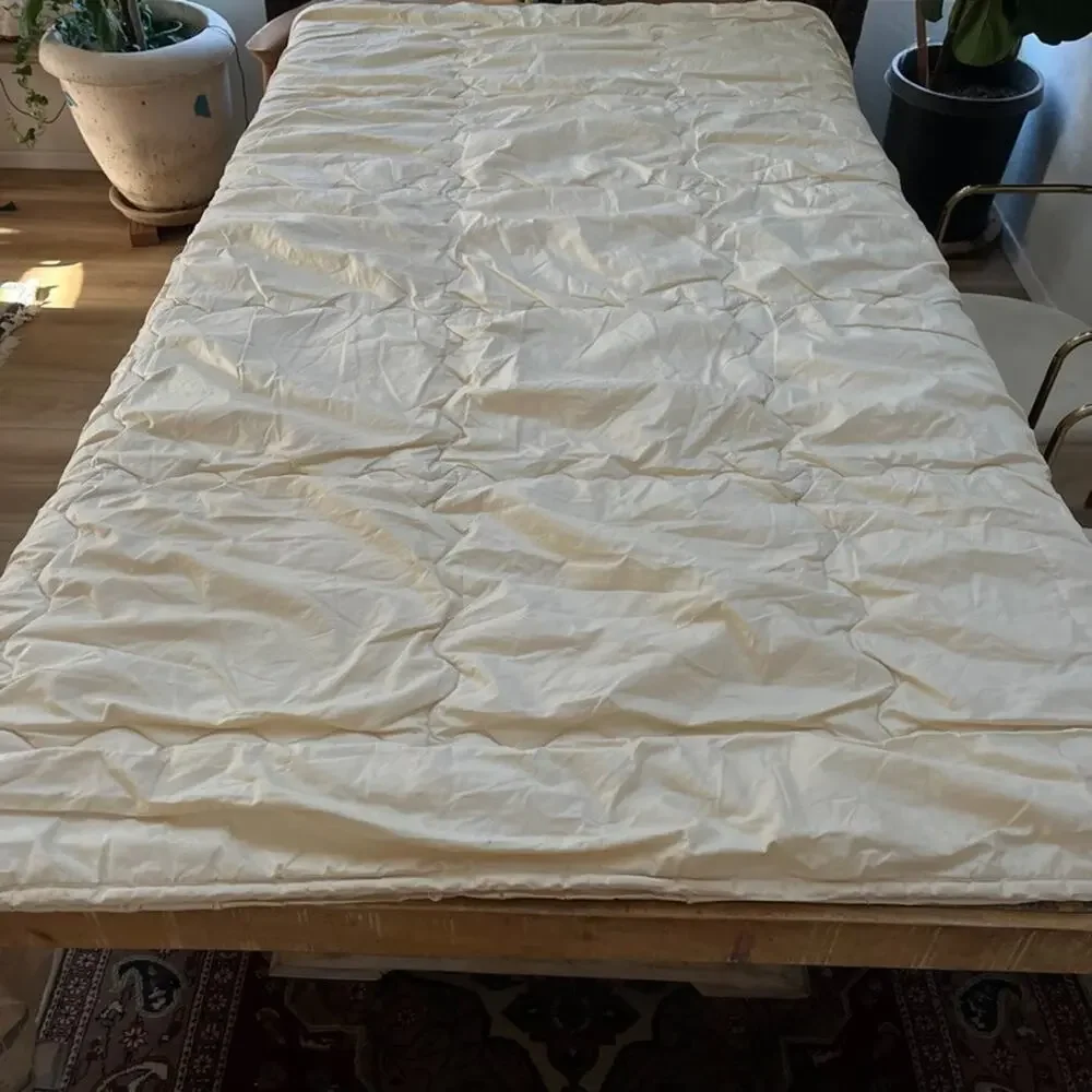 Maison Dor Best Wool Club Cream EU Single Duvet Insert Wool Filled 78x67
